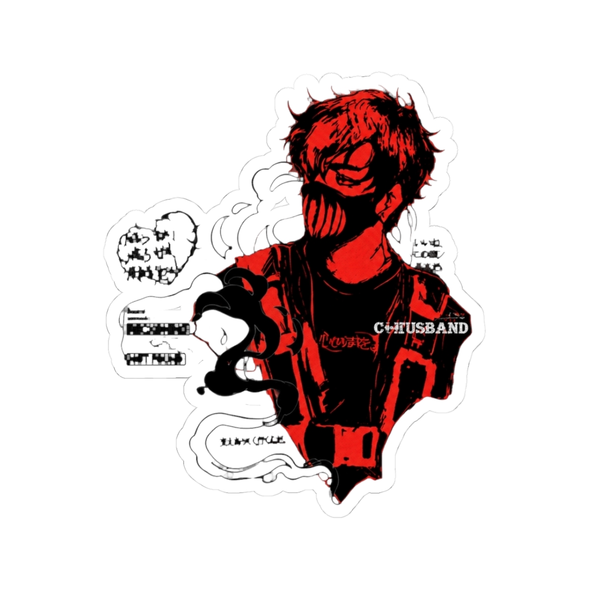 Corpse Husband Design I will incite chaos Sticker - Official stickers merchandise