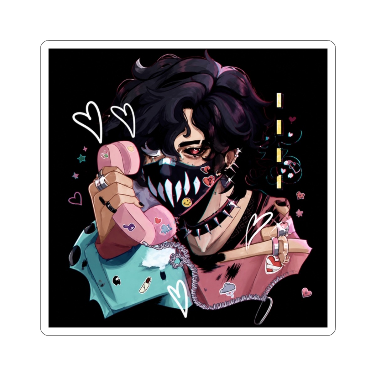 Corpse Husband kawaii Sticker - alternate angle 3, merchandise