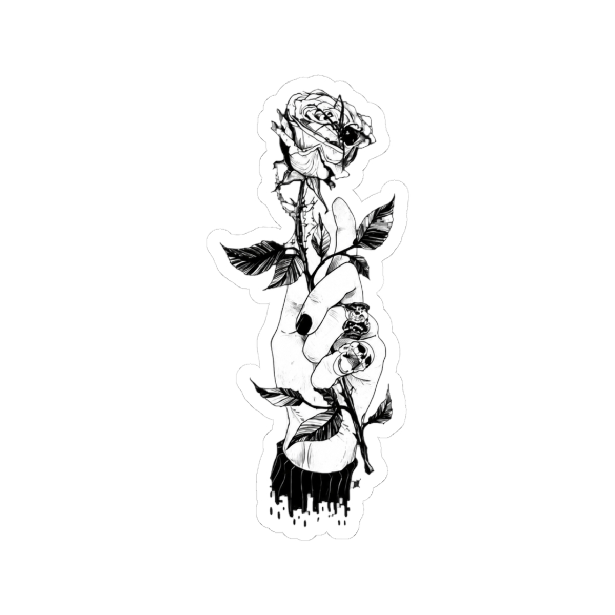 Rose for Corpse Sticker | Corpse Husband - Official stickers merchandise